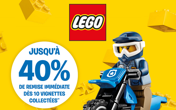 Bon plan: Vignettes Carrefour LEGO : 40% de réduction sur les jouets LEGO !